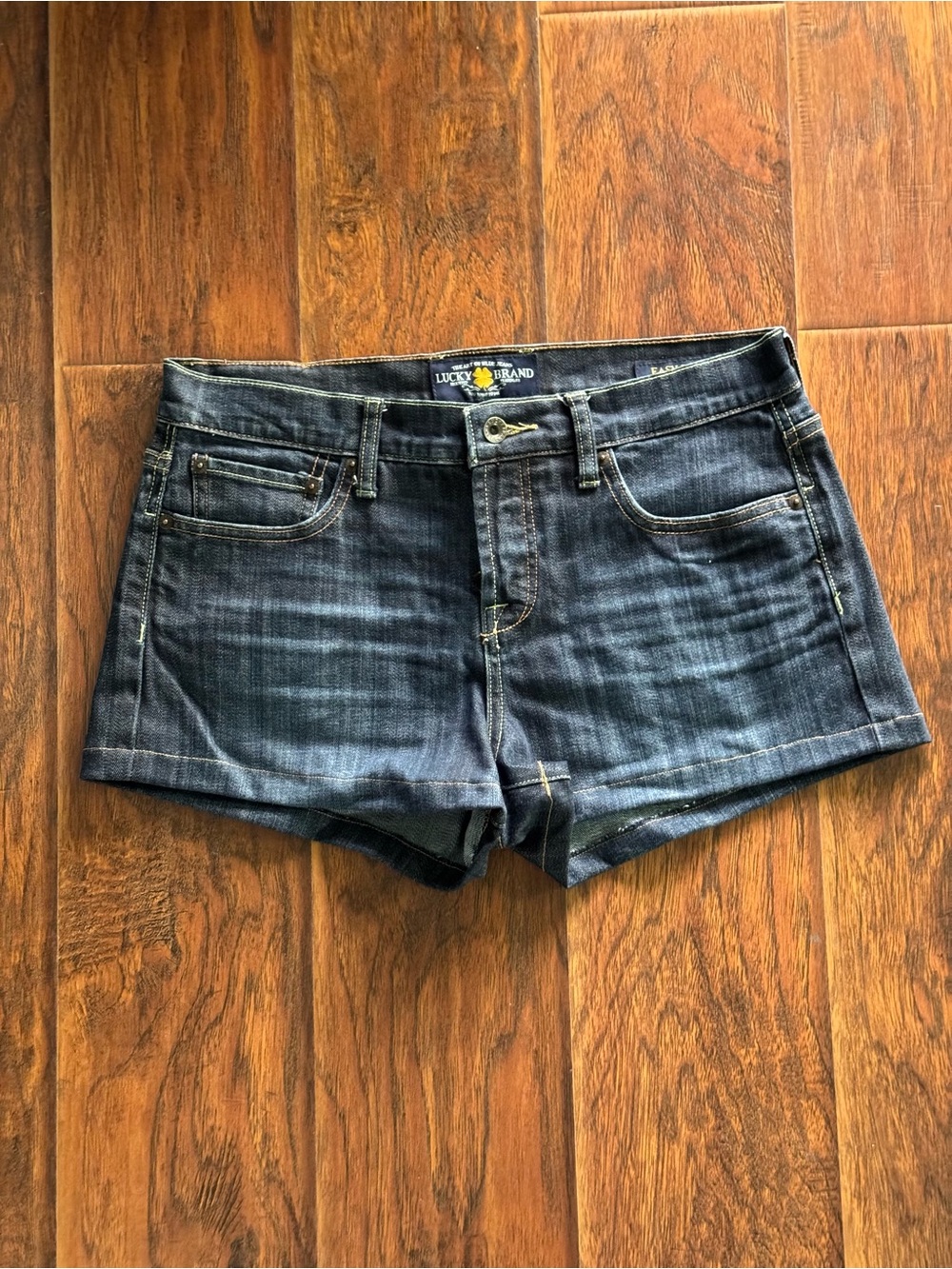Lucky Brand Dark Blue Denim Jean Shorts